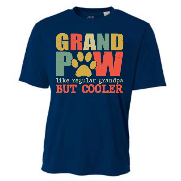 Grand Paw Like A Regular Grandpa But Cooler Vintage Cooling Performance Crew T-Shirt