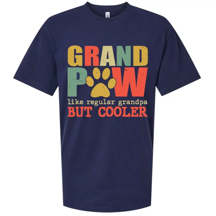 Grand Paw Like A Regular Grandpa But Cooler Vintage Sueded Cloud Jersey T-Shirt