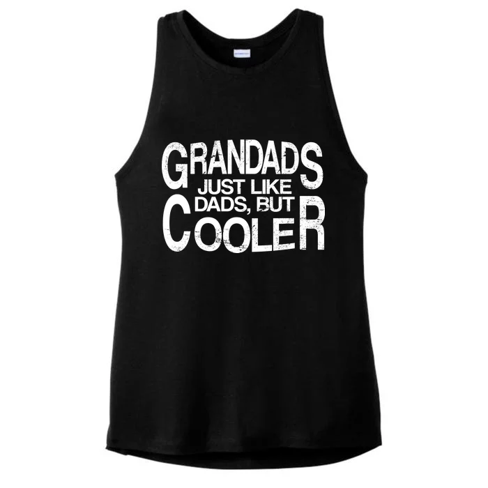 Grandads Just like Dad But Cooler Ladies Tri-Blend Wicking Tank