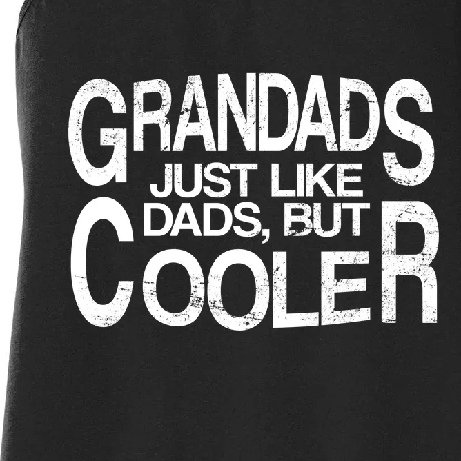 Grandads Just like Dad But Cooler Women's Racerback Tank