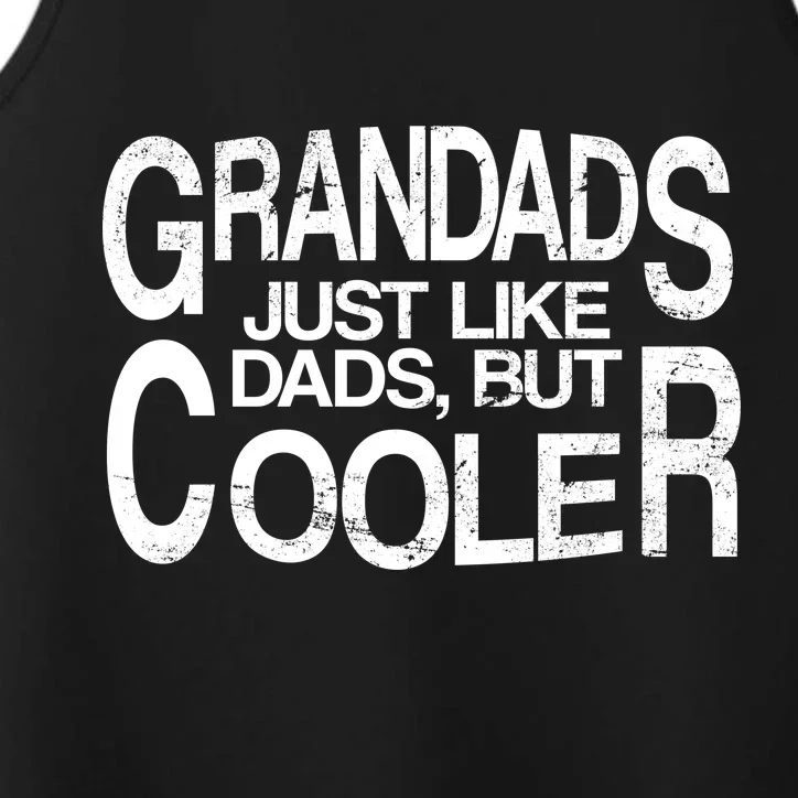 Grandads Just like Dad But Cooler Performance Tank