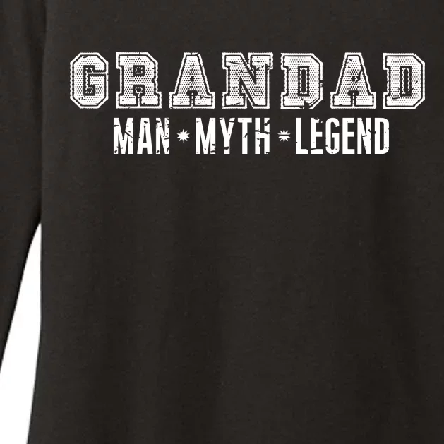 Granddad Man Myth Legend Womens CVC Long Sleeve Shirt