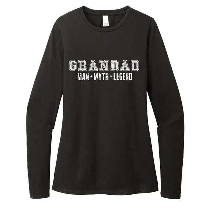 Granddad Man Myth Legend Womens CVC Long Sleeve Shirt