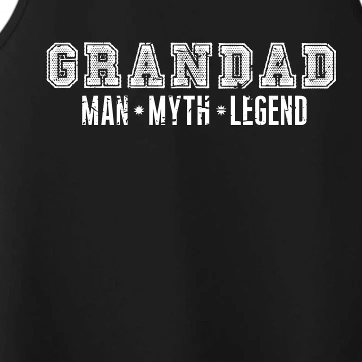 Granddad Man Myth Legend Performance Tank