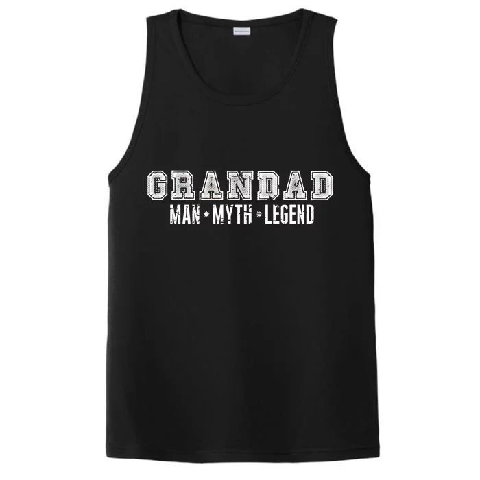 Granddad Man Myth Legend Performance Tank