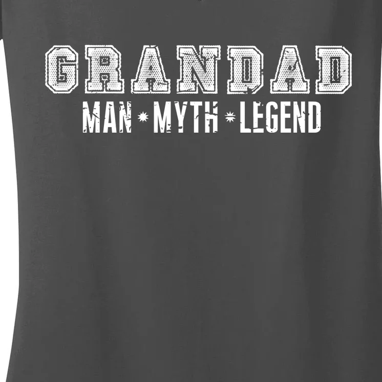 Granddad Man Myth Legend Women's V-Neck T-Shirt