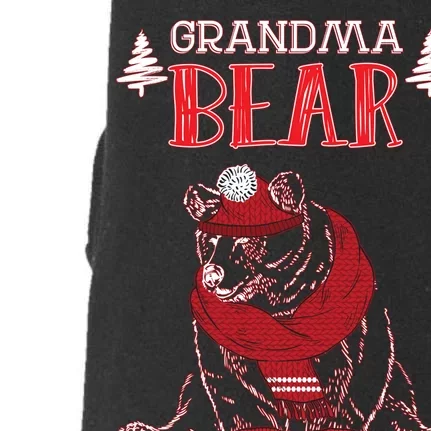 Grandma Bear Christmas Santa Family Matching Pajamas Doggie 3-End Fleece Hoodie