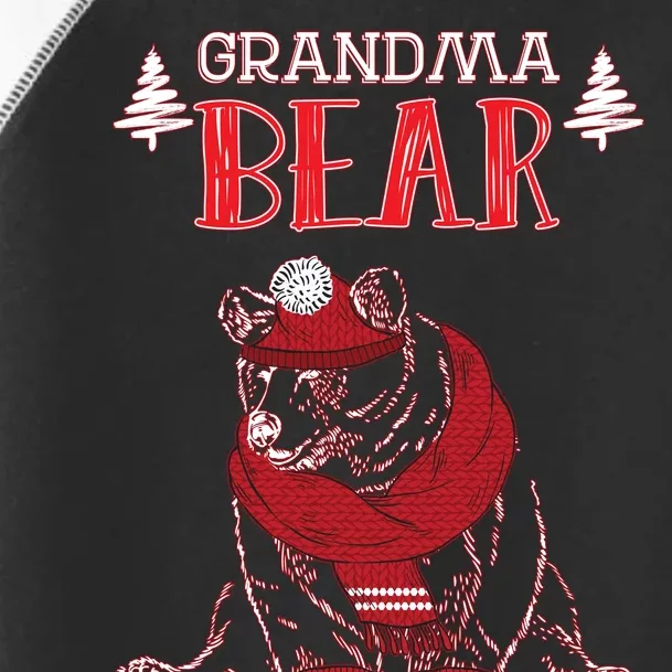 Grandma Bear Christmas Santa Family Matching Pajamas Toddler Fine Jersey T-Shirt