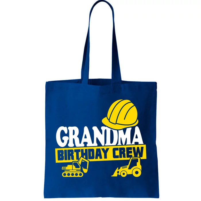 Grandma Birthday Crew Construction Party Tote Bag