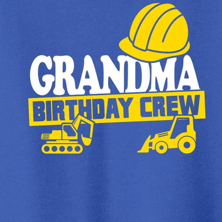 Grandma Birthday Crew Construction Party Toddler T-Shirt