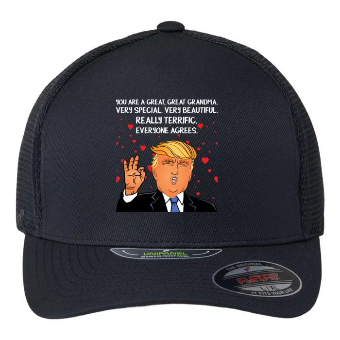 Grandma For Donald Trump Flexfit Unipanel Trucker Cap