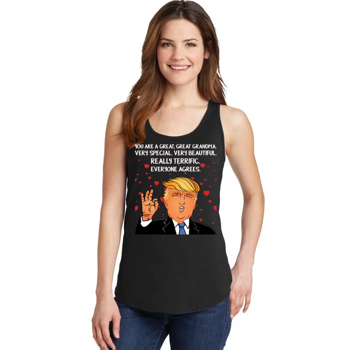 Grandma For Donald Trump Ladies Essential Tank