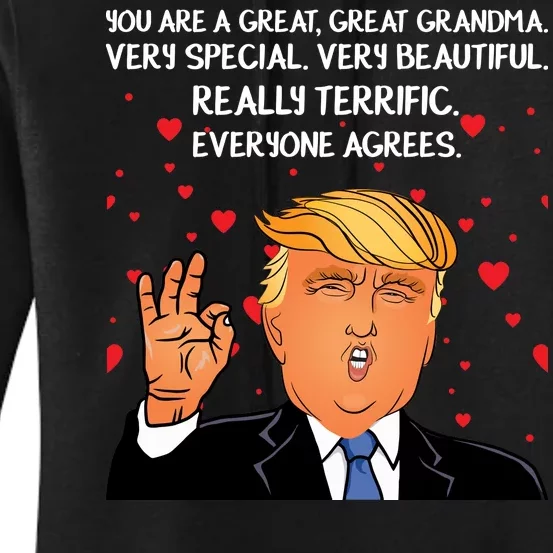 Grandma For Donald Trump Women's Pullover Hoodie