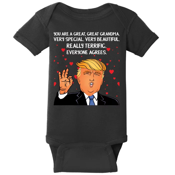 Grandma For Donald Trump Baby Bodysuit