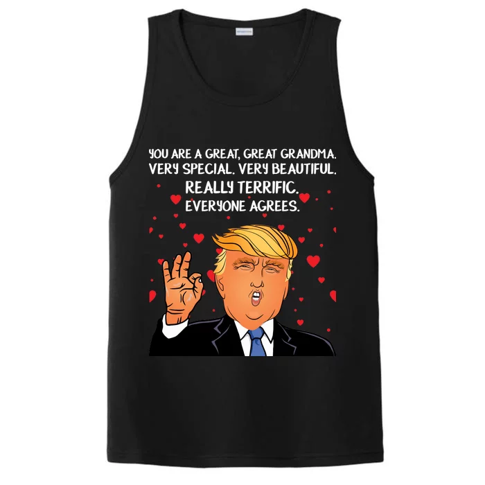 Grandma For Donald Trump Performance Tank