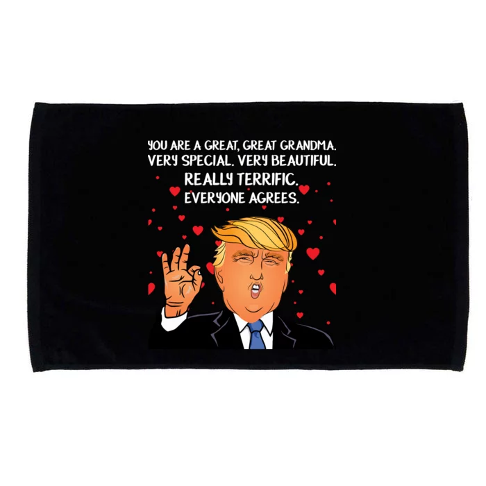 Grandma For Donald Trump Microfiber Hand Towel