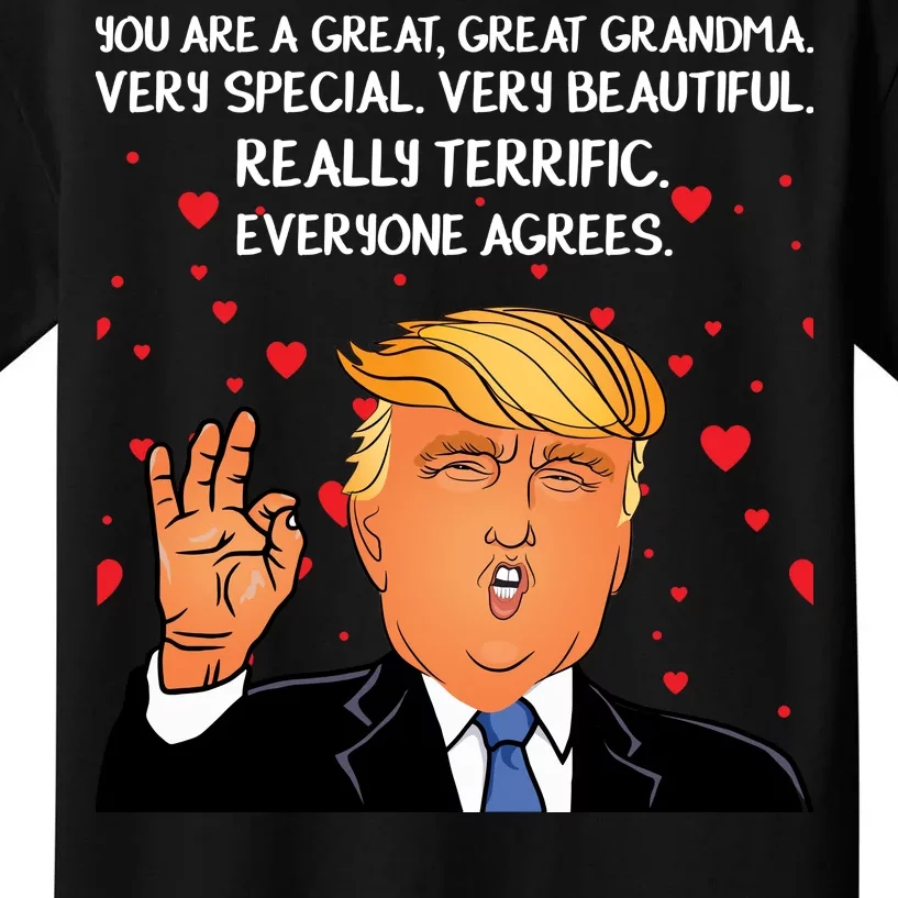 Grandma For Donald Trump Kids T-Shirt