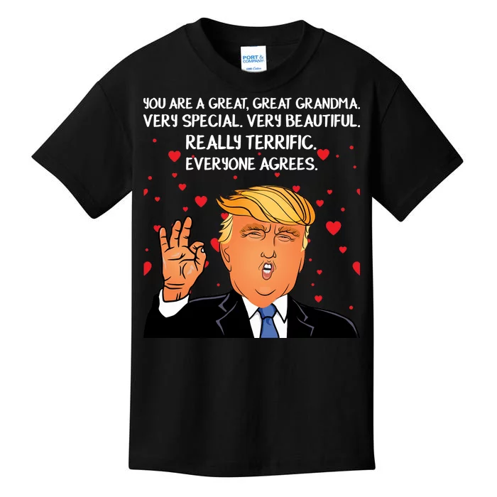 Grandma For Donald Trump Kids T-Shirt