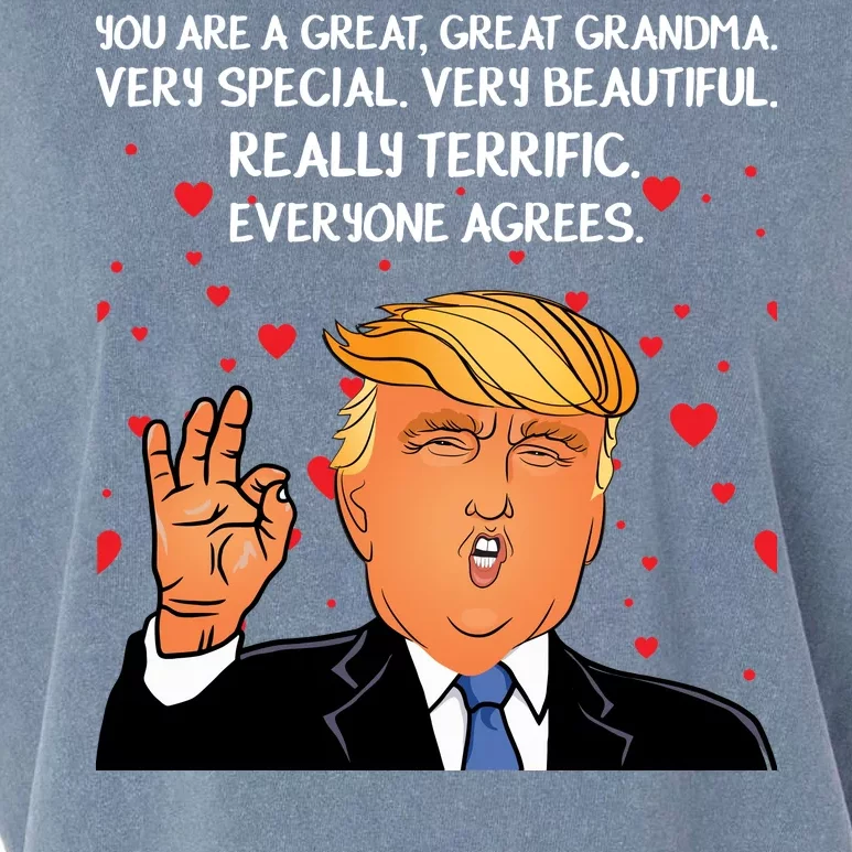 Grandma For Donald Trump Garment-Dyed Women's Muscle Tee