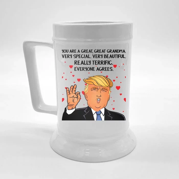 Grandma For Donald Trump Front & Back Beer Stein