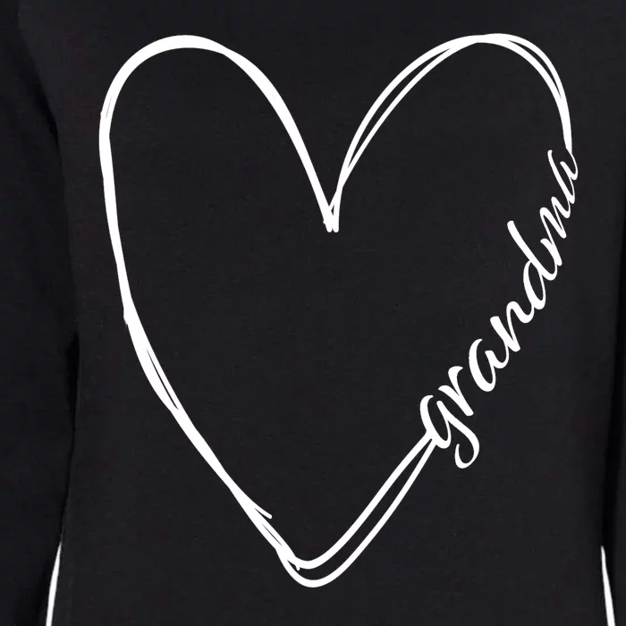 Grandma Heart Symbol Womens California Wash Sweatshirt