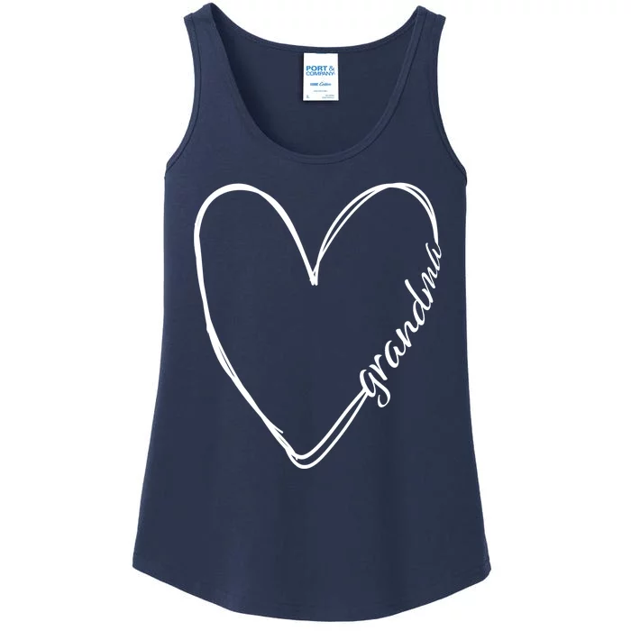 Grandma Heart Symbol Ladies Essential Tank