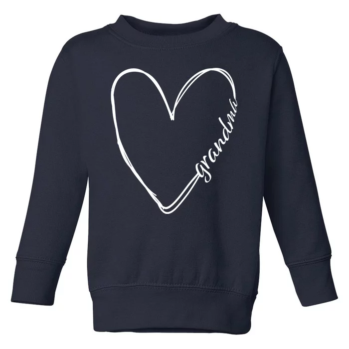 Grandma Heart Symbol Toddler Sweatshirt