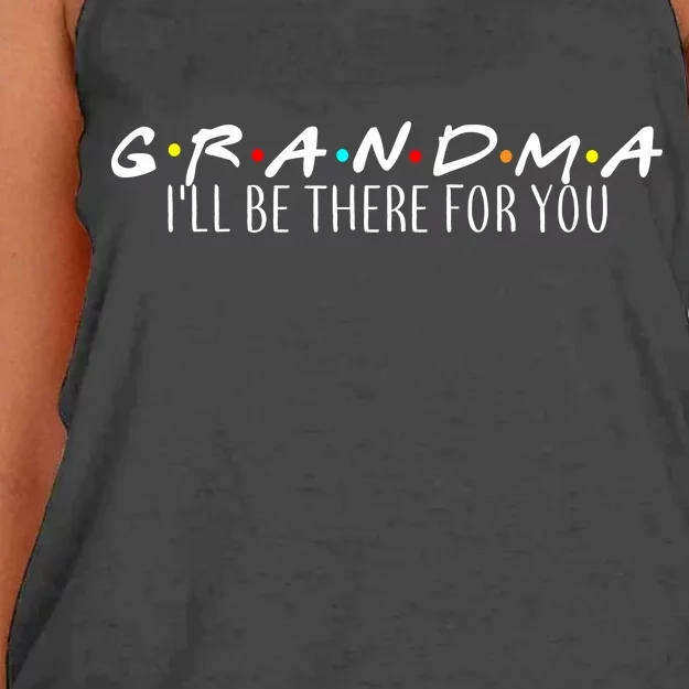 Grandma I'll Be There For You Women's Knotted Racerback Tank