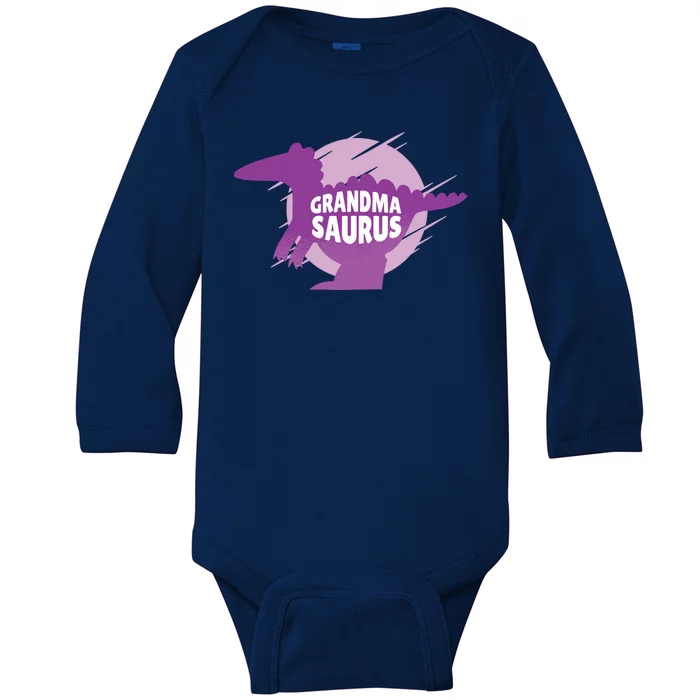 Grandma Saurus Baby Long Sleeve Bodysuit