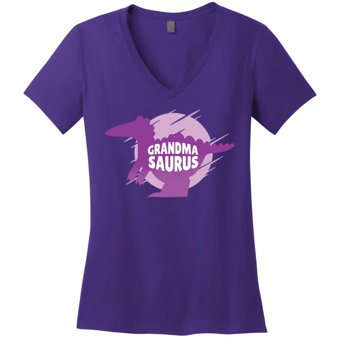 Grandma Saurus Women's V-Neck T-Shirt