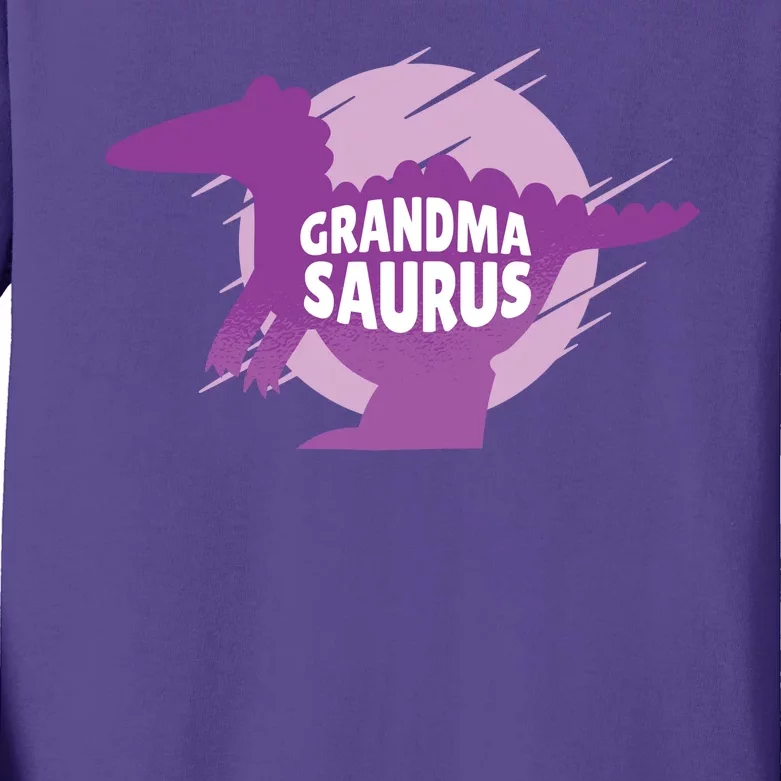 Grandma Saurus Kids Long Sleeve Shirt