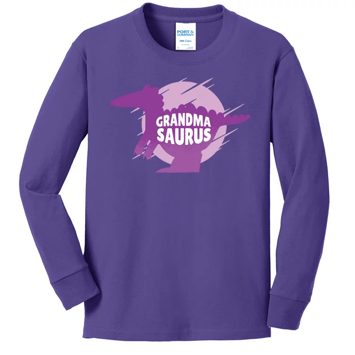 Grandma Saurus Kids Long Sleeve Shirt