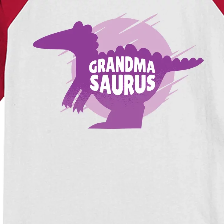 Grandma Saurus Kids Colorblock Raglan Jersey