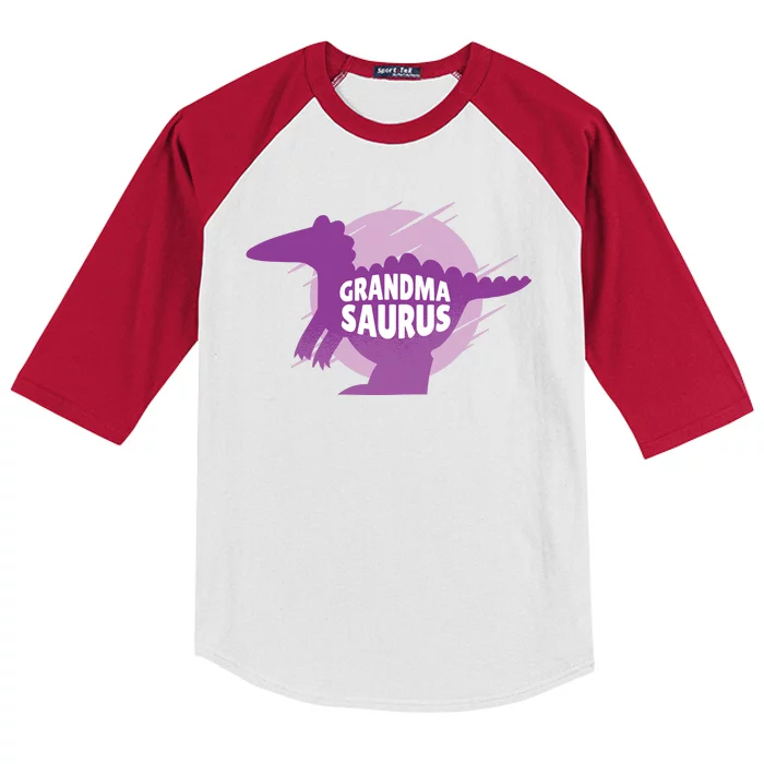 Grandma Saurus Kids Colorblock Raglan Jersey