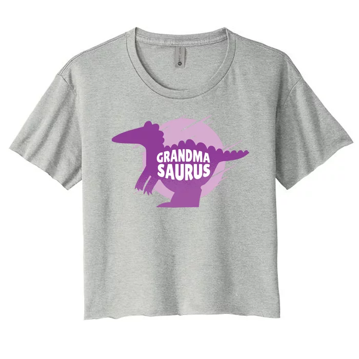 Grandma Saurus Women's Crop Top Tee