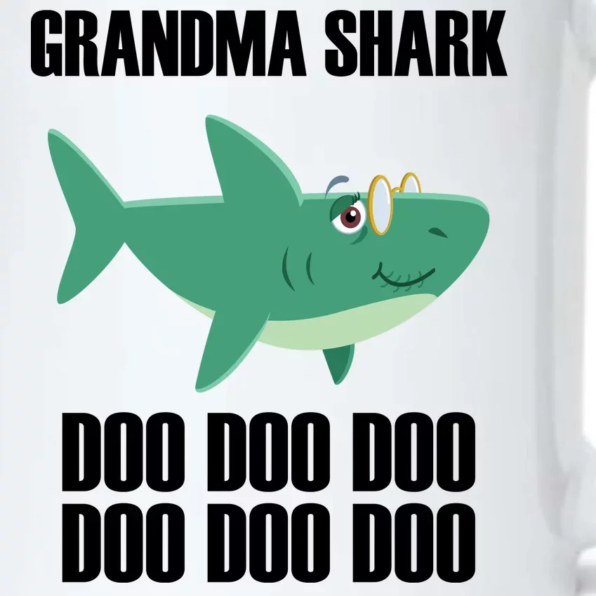 Grandma Shark Doo Black Color Changing Mug