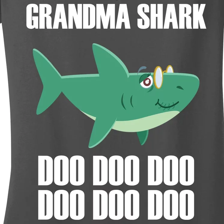 Grandma Shark Doo Women's V-Neck T-Shirt