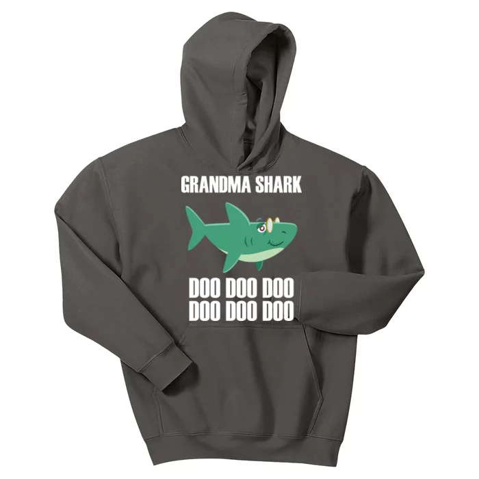 Grandma Shark Doo Kids Hoodie