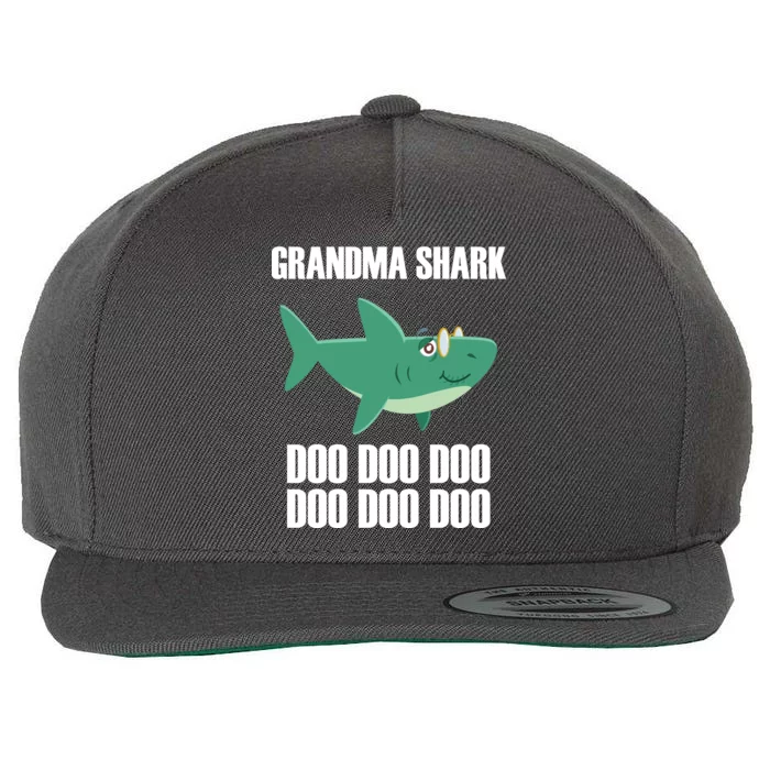 Grandma Shark Doo Wool Snapback Cap