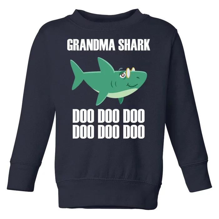 Grandma Shark Doo Toddler Sweatshirt