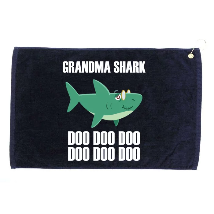 Grandma Shark Doo Grommeted Golf Towel