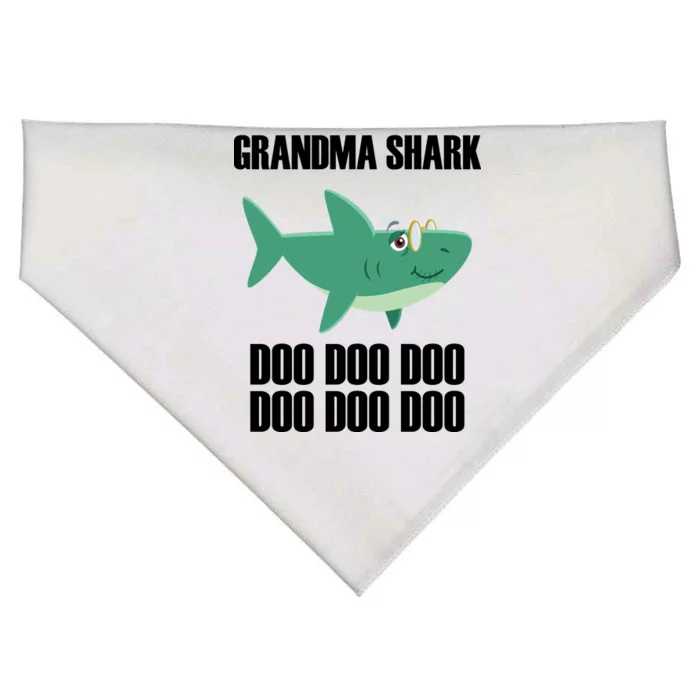 Grandma Shark Doo USA-Made Doggie Bandana