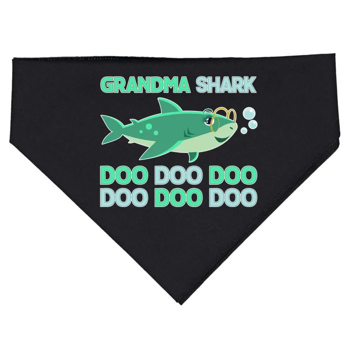 Grandma Shark Doo Doo Doo USA-Made Doggie Bandana