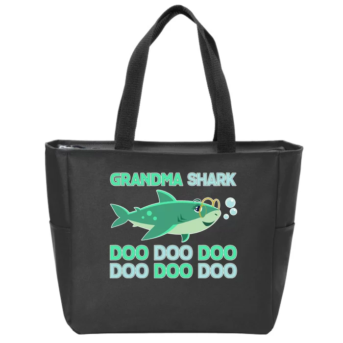 Grandma Shark Doo Doo Doo Zip Tote Bag