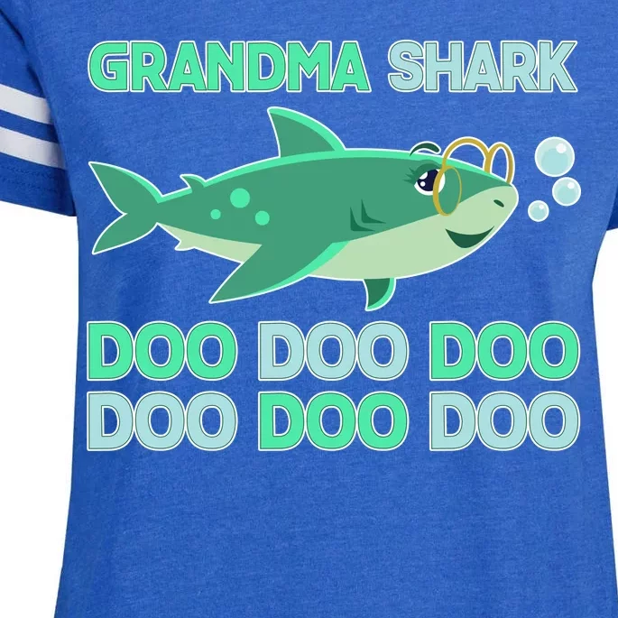 Grandma Shark Doo Doo Doo Enza Ladies Jersey Football T-Shirt