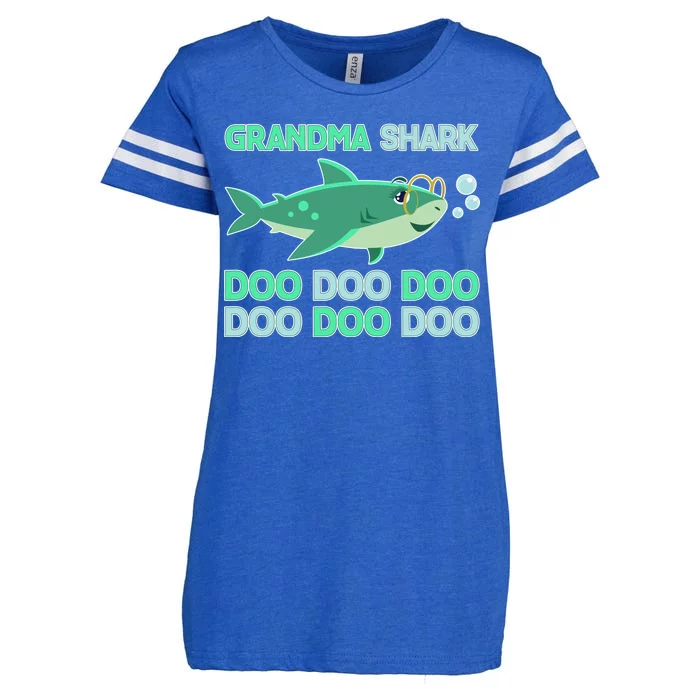 Grandma Shark Doo Doo Doo Enza Ladies Jersey Football T-Shirt