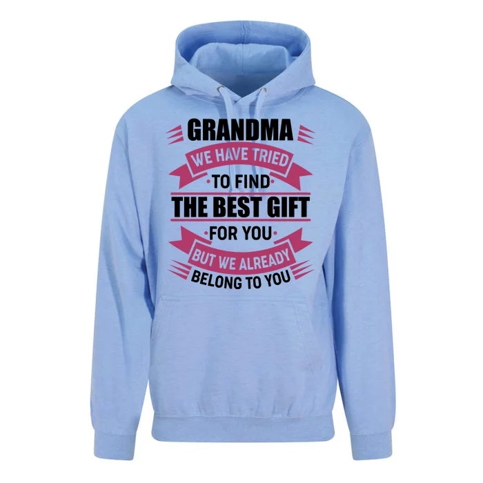 Grandma The Best Gift For You Unisex Surf Hoodie