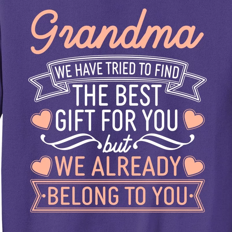 Grandma We Have Tried To Find The Best Gift For You Sweatshirt