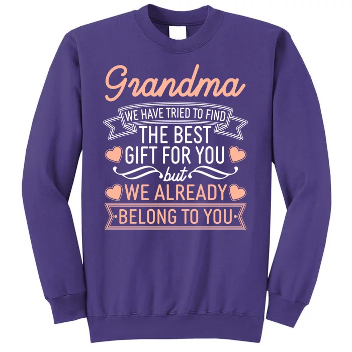 Grandma We Have Tried To Find The Best Gift For You Sweatshirt