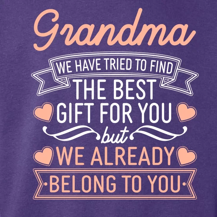 Grandma We Have Tried To Find The Best Gift For You Toddler Hoodie